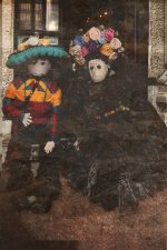 Day of the Dead Couple #2 enjoying the festivities in town. Image altered in Photoshop, just for fun.